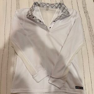 Kerrits White Performance Equestrian Show shirt